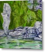 Flowerpot Island Shore Metal Print