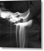 Flowing Sand In Antelope Canyon Metal Print