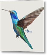 Flying Hummingbird I Metal Print