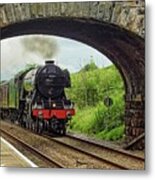 Flying Scotsman In Full Flight. Metal Print