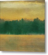 Fog On Deep Creek Lake Metal Print