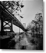 Fog Over Philly Metal Print