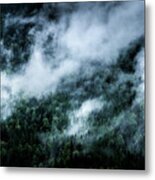 Foggy Mornings In The Mountains 4x6 Metal Print