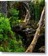 Foley's Bridge Across Shimna River In Tollymore Forest Park, Northern Ireland Metal Print
