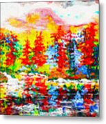 Forest Of Color Metal Print