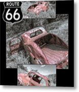 Forgotten Coupe Collage Metal Print