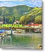 Fort Baker Yacht Harbor And Marin Headlands Metal Print