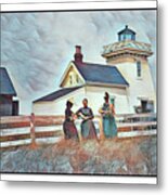 Fort Point Lighthouse, Lahave Ns Metal Print