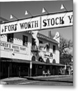 Fort Worth Stockyards Metal Print