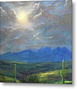 Four Peaks Morning Light, Arizona Metal Print