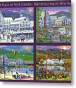 Four Seasons At Waterville Valley, New Hampshire Metal Print