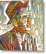 Frank Sinatra In Vibrant Playful Whimsical Colors 20200524 Metal Print