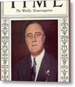Franklin D. Roosevelt - Man Of The Year 1933 Metal Print