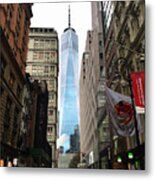 Freedom Tower Stands Sentry Metal Print