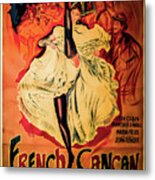 French Cancan Vintage Movie Poster Directed By Jean Renoir Metal Print