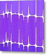 Frequency In Purples 2 Metal Print