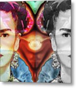 Frida Kahlo Art - Seeing Color Metal Print