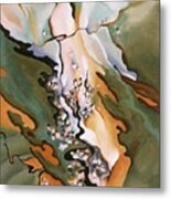 From The Lake No 3 - Abstract Modernist Landscape Painting Metal Print