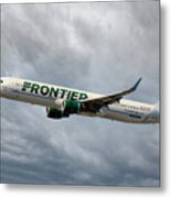 Frontier A321-211 Metal Print