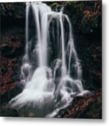Frosty Waterfall Tosanovsky In Czech Republic Metal Print