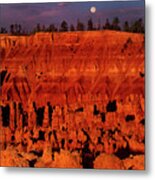 Full Moon Silent City Bryce Canyon National Park Utah Metal Print