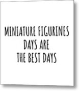 Funny Miniature Figurines Days Are The Best Days Gift Idea For Hobby Lover Fan Quote Inspirational Gag Metal Print