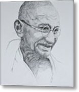 Gandhi Metal Print