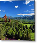 Garden Of The Gods Panorama At It's Best Metal Print