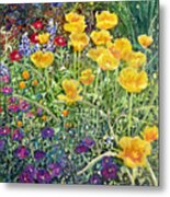 Gardener's Delight-yellow Flowers Metal Print