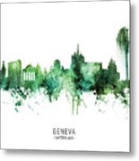 Geneva Switzerland Skyline #16 Metal Print