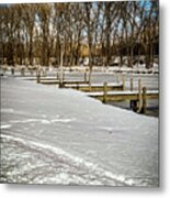 Geneva Winter Waterfront 14 Metal Print