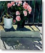 Geranium Shadow Metal Print