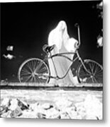 Ghost  Bike, Rhyolite Ghost Town, Nevada Metal Print