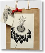 Gift Bag On White Background (made By Myself) Metal Print