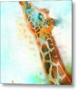 Giraffe Watercolor - 05 Metal Print