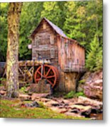 Glade Creek Grist Mill Of The Appalachian Mountains 1x1 Metal Print