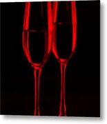 Champagne Red Metal Print