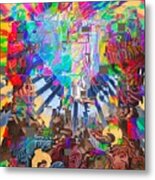 Glitch Transfiguration Metal Print