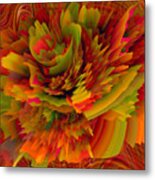 Golden Autumn Bouquet, Fall Leaves, Fall Colors, Golden Autumn, Metal Print