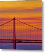 Golden Gate Sunset Metal Print