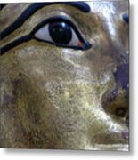 Golden Mask Of Egyptian Mummy Metal Print