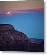 Grand Canyon Full Moon Metal Print