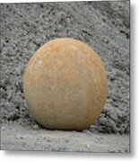 Granite Ball Metal Print