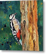 Great Spotted Woodpecker Metal Print