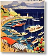 Greece Travel Poster Metal Print