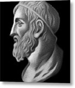 Greek Mathematician,  Engineer And  Inventor Archimedes, Portrait Metal Print