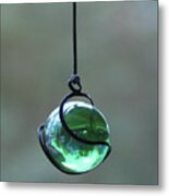 Green Glass Alaska Reflection Metal Print