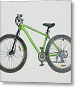 Green Machine Bike Metal Print