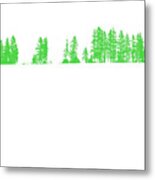 Green Trees Metal Print