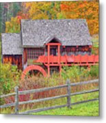 Grist Mill In Guildhall Vermont Metal Print